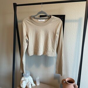 Tan Lines Long Sleeve Hollywood Tee - Khaki
